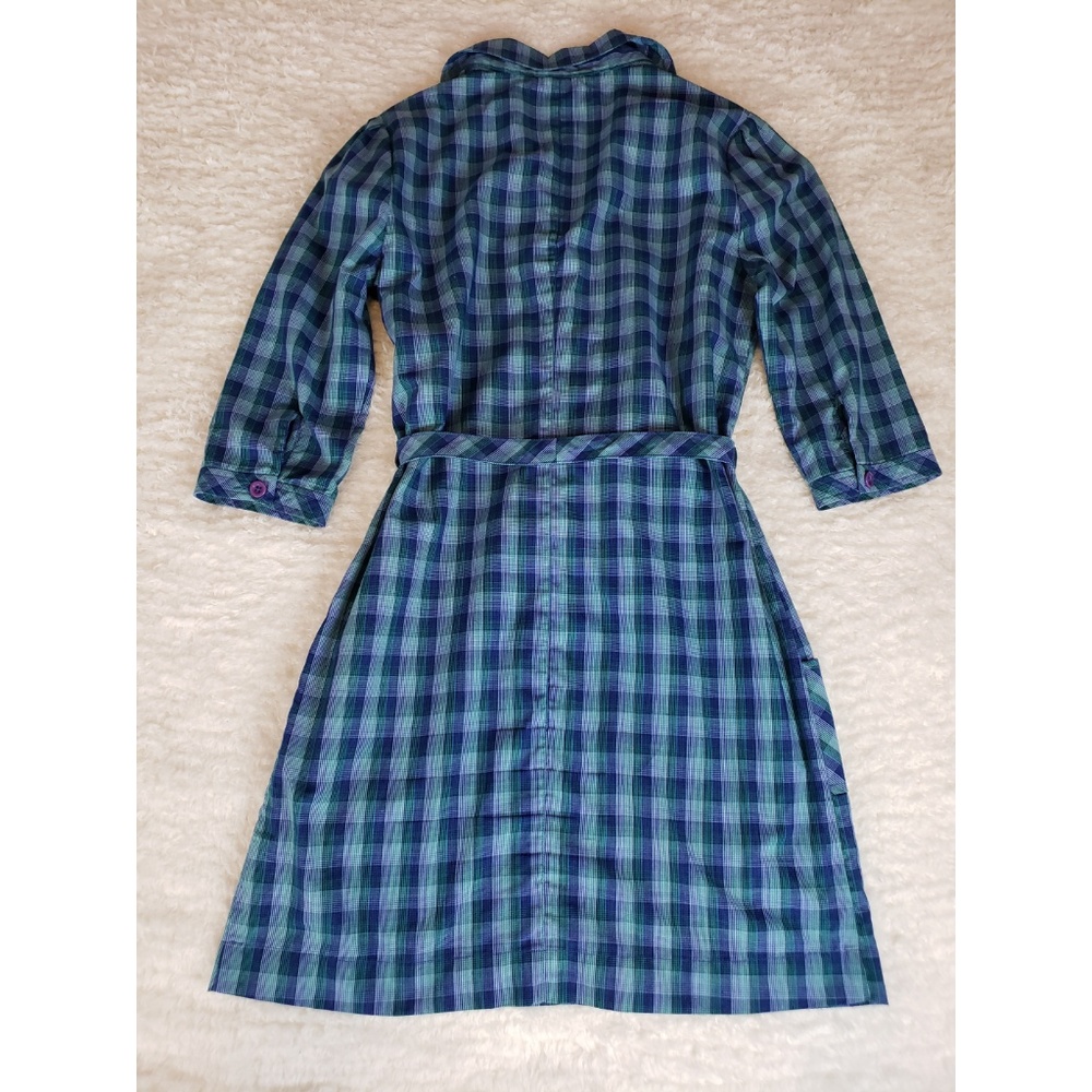 Brooklyn Industries Plaid Button Front Shirt Dress - Picture 7 of 7